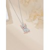 Lypic Yorkie Gifts 925 Sterling Silver Cute Pet Dog Necklace