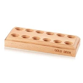 GOLD DEER Wood Pliers Block with 12 Holes Wooden Plier Organizer Hardwood Plier Racks Pliers Holder Pliers Storage Rack Jewelry Tool Organizer Jewelry Making Organizers and Storage