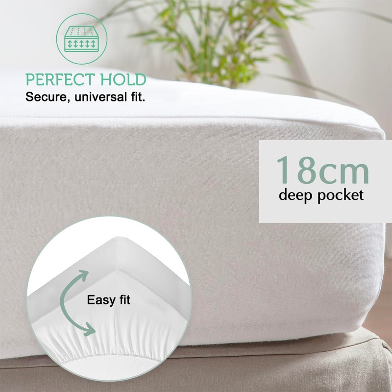 Mattress Protector Baby Bed 60x120-18 cm ~ Waterproof Cover in