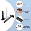 4 Pack Multi-Sized Premium Heavy Duty Shelf Brackets, Steel Thickened