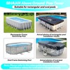 SIHAIAN 14x28Ft Rectangular Pool Cover with Side Storage for Oval