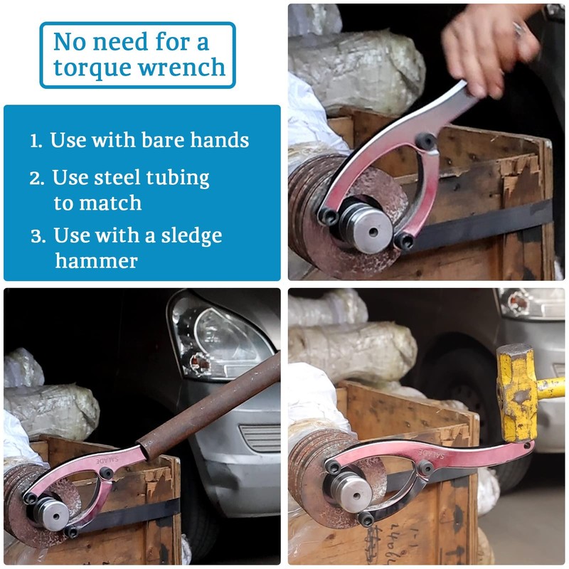 Salade Heavy Gland Nut Wrench with a Handle, Equipped with