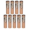 PATIKIL 3.94 Tall Candle Covers Sleeves, 9 Pcs Metal E14