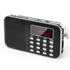 Prunus L-218AM-Black FM AM Radio with Micro TF card USB