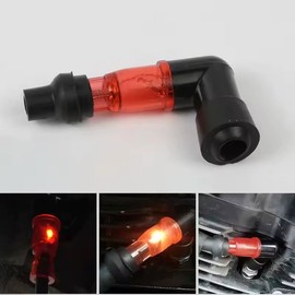 Motorcycle Scooter Spark Plug Cap Spark Cover Plug Universal Translucent 90 Degrees / 오토바이 스쿠터 점화플러그캡 스파크 커버 마개 범용 반투명 90도