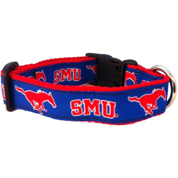 NCAA Southern Methodist Mustangs Dog Collar, Team, Medium