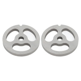 2Pcs Meat Grinder Plate Discs Blade 3 Hole Stainless Steel Meat Grinder Plate Discs Grinding Blade for Home