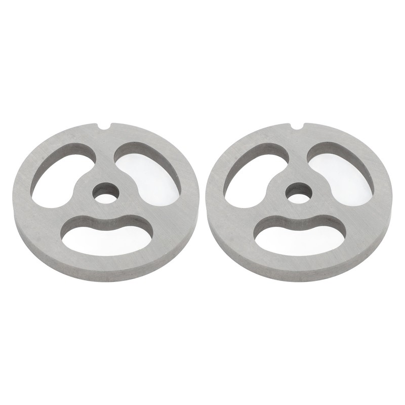 2Pcs Meat Grinder Plate Discs Blade 3 Hole Stainless Steel