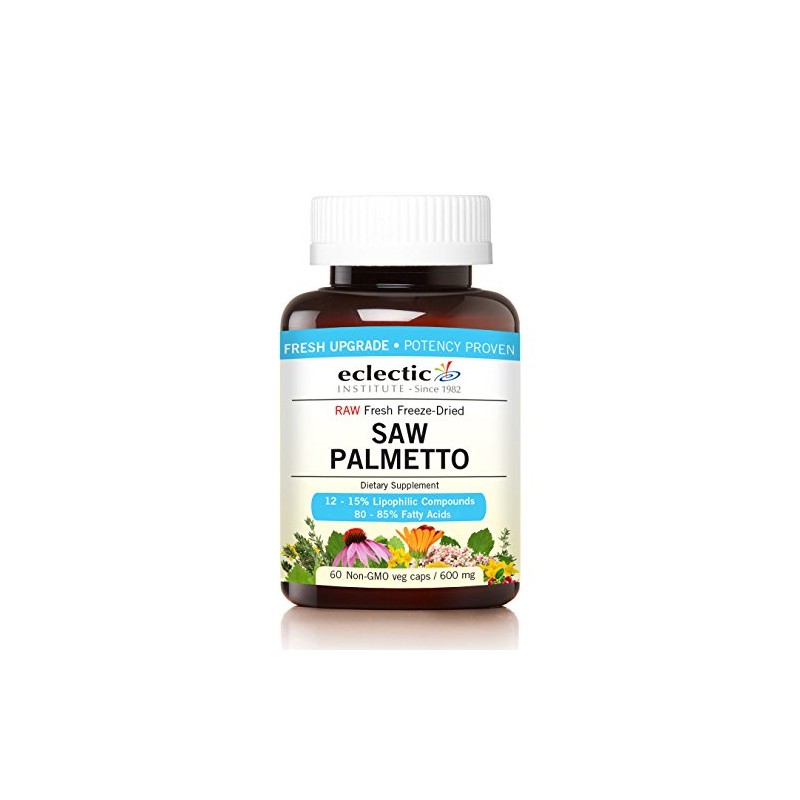 Eclectic Saw Palmetto 600 Mg Fduv with Glass, Blue, 60
