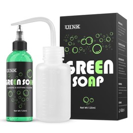 WMHSO Concentrated Green Soap for Tattoo Aftercare, 120ml Professional Cleanser - Gentle 1:10 Dilution Formula with Dispenser Bottle
