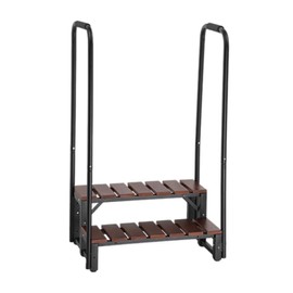 KEMYOYIR Hot Tub Steps with Handrail, Black, 31 x 25 x 8 inches