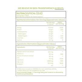 Generic Generic Papaya Leaf & Fruit Extract, Vitamin C & Iron,Immunity | Digestive HealthVegan & No Added Sugar - 60 Veg Tablets