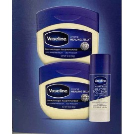 Vaseline Original Healing Jelly 13 oz (2 pack)  + Balm Stick All-Over Body