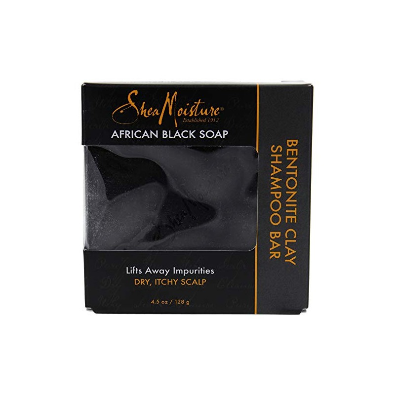 Shea Moisture African Black Soap Bentonite Clay Shampoo Bar