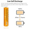 6 Pack NI-MH AAA Rechargeable Battery for Panasonic, 1.2V 550mah