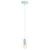 EGLO YORTH-P 60 W Steel Pendant Light, Pastel Light Green