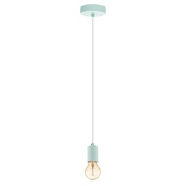 EGLO YORTH-P 60 W Steel Pendant Light, Pastel Light Green