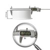 6" Inch / 150 mm Duct Connector Flange, Plastic Straight