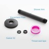 OFFO Shower Arm with Flange Ceiling Mount Replacement Rain Shower