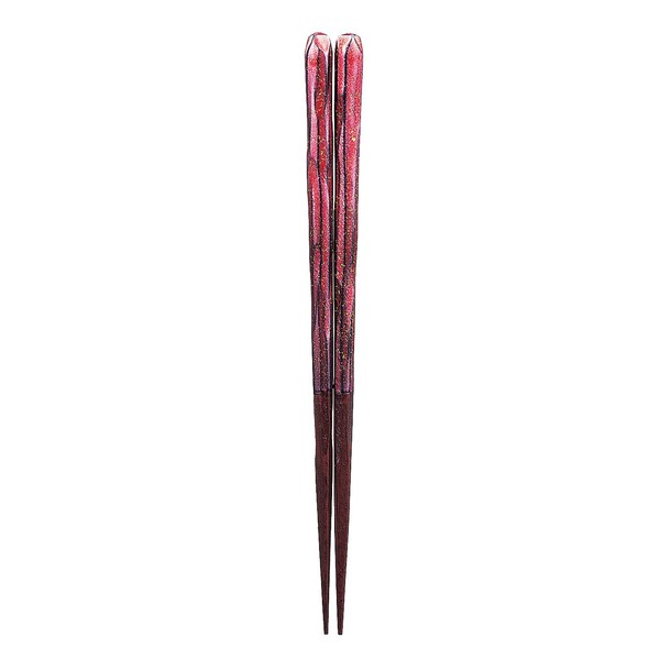 一双 箸 ポリエステル塗装 漆 天の川 (あまのがわ) 日本製 木製 (天然木) 18cm