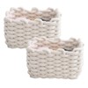 Braided Basket, Set of 2 Storage Baskets, Small Braided Baskets,