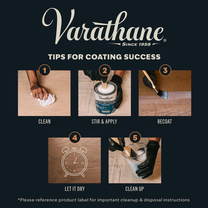 Varathane Water-Based Crystal-Clear Ultimate Polyurethane | Interior Wood Protection |