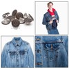 Enosea 17mm Brass Jeans Buttons, No Sew Metal Tack Buttons