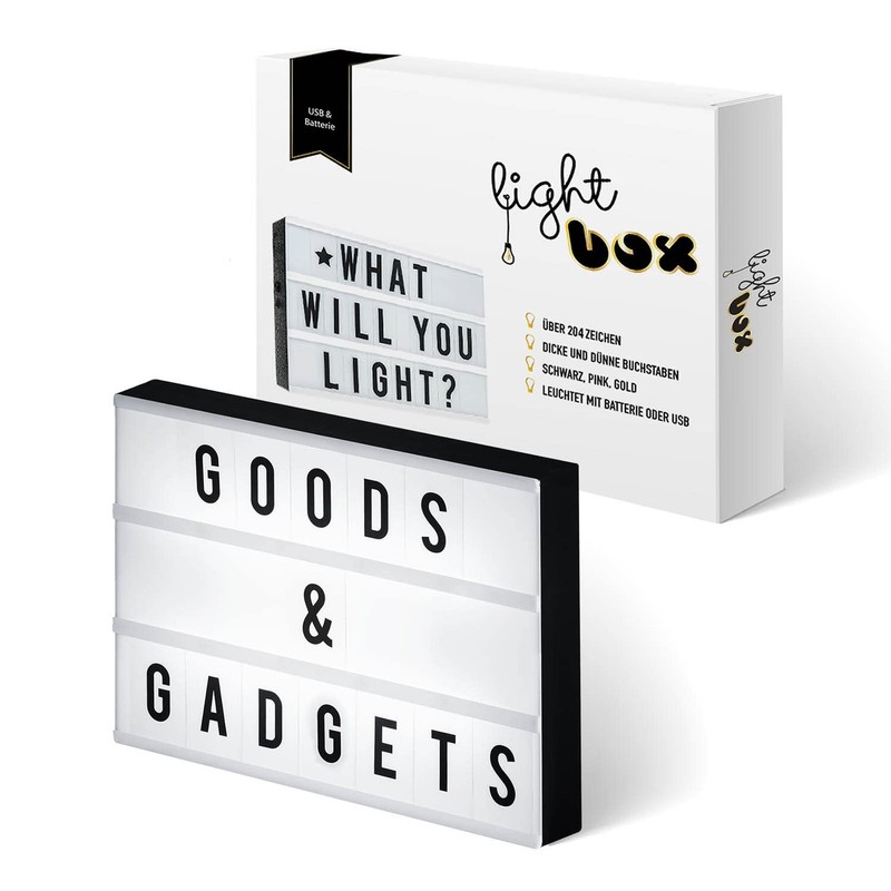 LED Lichtbox XXL Blockbuster Leuchtbox Light Box Leuchtkasten + USB-Netzteil