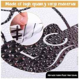 Music Wall Stickers Decals Music Note Wall Decor Removable Notation Band Wall Decals Vinyl Mural Wallpaper DIY Home Decor for Classroom Living Room Bedroom Kids Music Studio Decoration