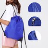 Women Mens Drawstring Backpack Bag Gym Sports Sack Portable Shoe