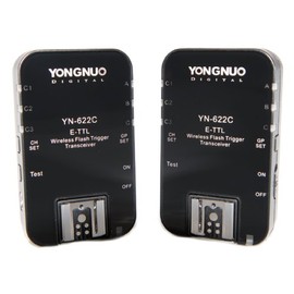 Yongnuo YN-622C-USA E-TTL 2.4-GHz Wireless Flash Trigger Transceiver Pair for Canon DSLRs (Black)