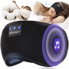 TOPOINT Bluetooth Sleep Mask with Headphones for Travel and Side