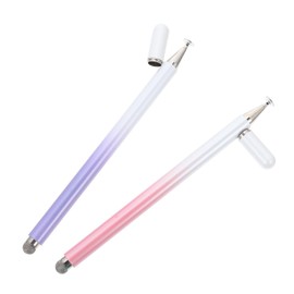 TEHAUX 2pcs Magnetic Capacitive Stylus Pen Gradient Colors for Tablets Smartphones Precision Touch with Enhanced Sensitivity for Note Taking Drawing and Gaming
