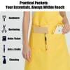 NOBONDO 12 Pack Bib Apron - Unisex Green Apron Bulk