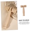 KOMBIUDA Manual Massage Roller Tool for Fatigue Relief Ergonomic Wooden