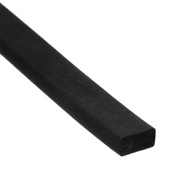 uxcell EPDM Rubber Foam Sheet Strip 3/16" T x 0.4" W x 8' L Neoprene Rubber Sheet Rolls Weather Strip for DIY Gasket, Crafts, Insulation