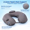 Inflatable Neck Pillow for Airplanes, Travel Neck Pillow