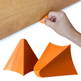 QKDS Silicone Seam Tool, 2PCS Silicone Caulking Tools, 4/6/10/16mm Caulk Smoothing Tool, Caulk Remover Tool, Reusable Caulking Applicator Finishing Tool for Kitchen, Bathroom Joint(Orange)