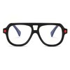 FEISEDY Stylish Reading Glasses for Woman Men Trendy Retro Double