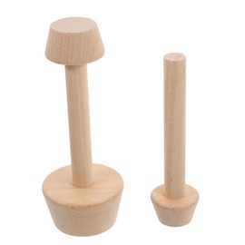 iplusmile 2 Pcs Wooden Egg Tart Molds Double Sided Tamper for DIY Baking Sustainable and Robust Dessert Tool for Home Commercial Use Consistent Tart Bases for Egg