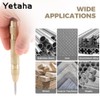 Yetaha 5-Inch Brass Automatic Center Punch, Adjustable Impact Spring Loaded