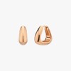 Gold&Deer 14K Goldfield Bold Drop Triangle One-Touch Earrings Ash Gold