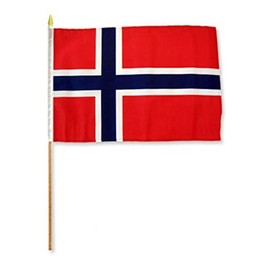 AES Norway 12"x18" Stick Flag (3)