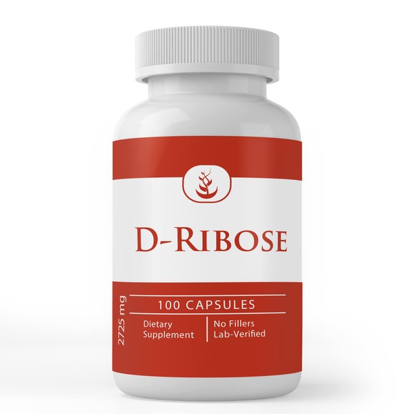 Pure Original Ingredients D-Ribose, (100 Capsules) Always Pure, No Additives Or Fillers, Lab Verified