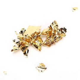 2 Bottle Gold Leaf Flakes Gold Foil Food-Grade Gold Paper Edible Gold Leaf Flakes for Cakes, Gilding, Painting Arts, Crafts Nails DIY,Gold Leaf Sheets Decorative