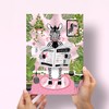 Parmaro Zebra on Toilet Print, Zebra Reading Newspaper Bathroom Print,