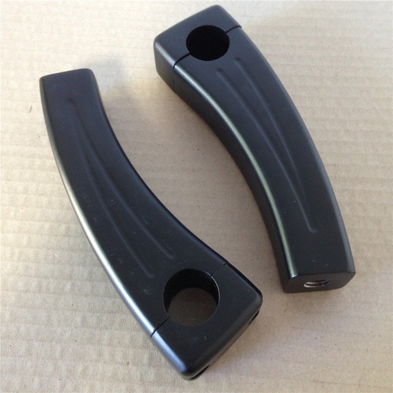 SMT-5.5" Black Pullback Handlebar Pullback Risers Compatible With Universal Bikes