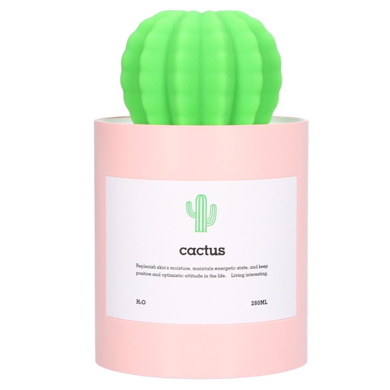 280ml Cactus Desktop Humidifier USB Power Supply Mute Nano Atomization