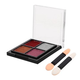 FRCOLOR 4 Color Nail Art Glitter Powder Intense Shine Nail Glitter Sequins Dip Powder Supplies Holographic Palette Home Salon