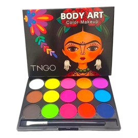 TNGO ACUARELA Paleta Body Art Acuarela Tngo Colores Neon